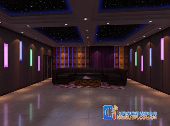 豪华影院效果图后 家庭影院装修 影音房装修