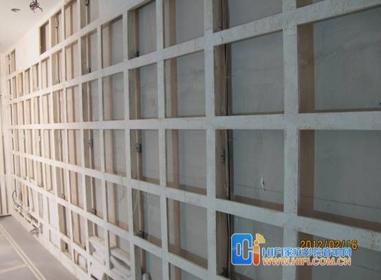 悬浮龙骨墙面 家庭影院装修 影音房装修