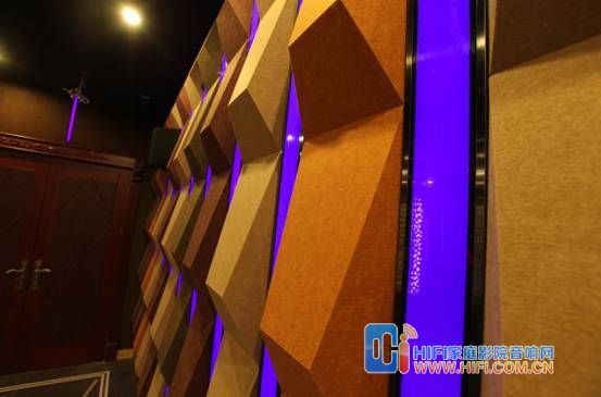 家庭影院影音房后区扩散体细节