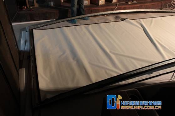 私人影院装修150寸弧形幕