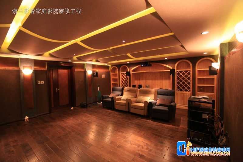 领袖硅谷咖啡古堡风格的私人影院