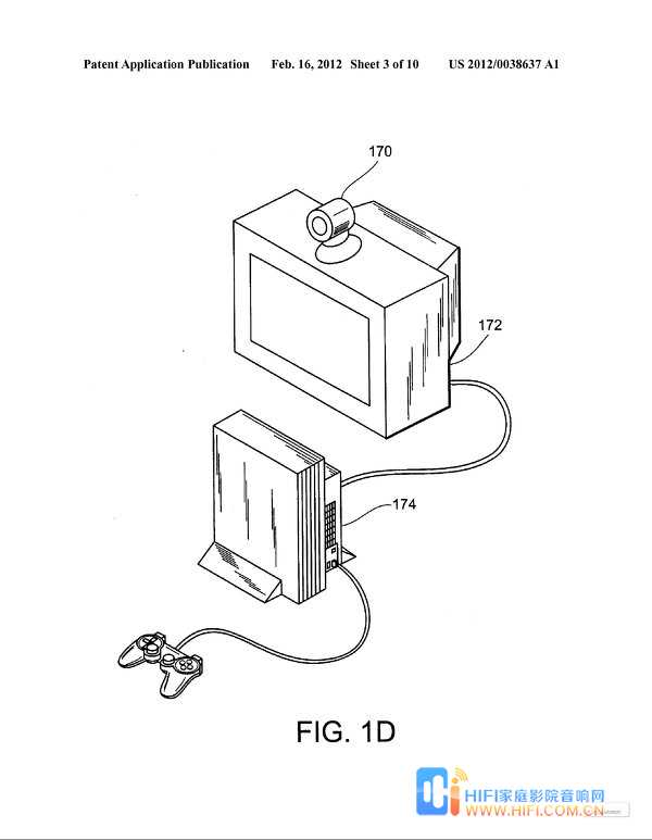 索尼申请类Kinect专利 PS3进化强势反击 概念图