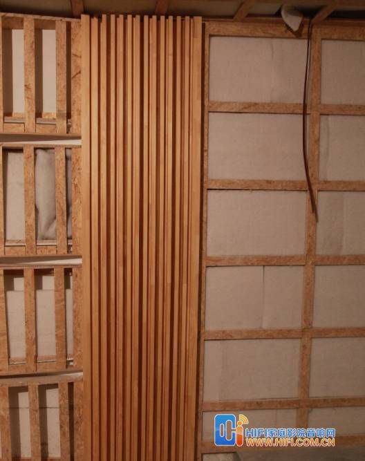 家庭影院装修木龙骨