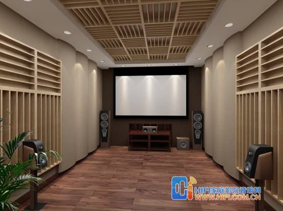 和平里小镇家庭影院设计装修效果图1