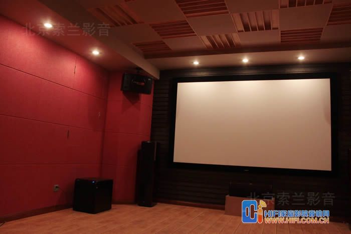 富力湾简约而不简单大气的影音室