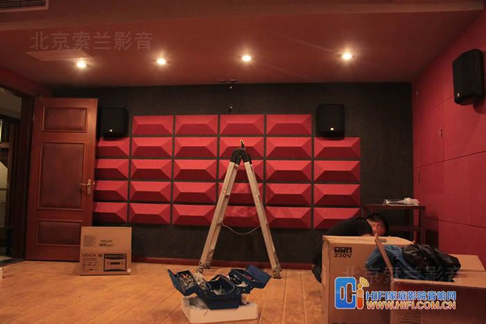 富力湾简约而不简单大气的影音室